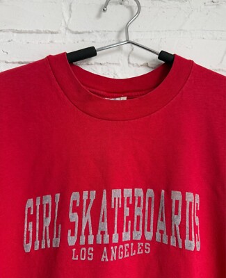 Vintage 90s Girl Skateboards Los Angeles hook-ups t-shirt size L 
