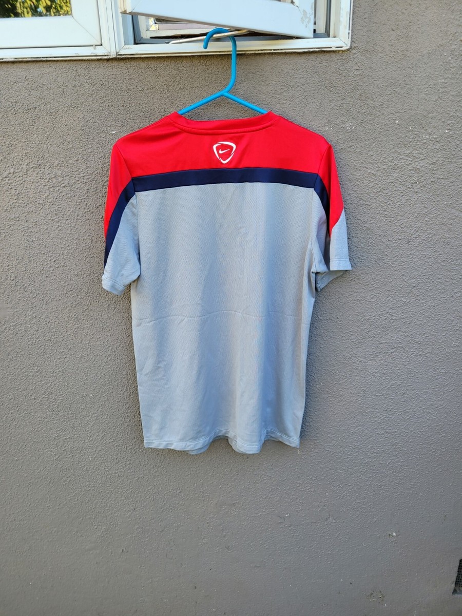 Nike USA Soccer Training Jersey Size L Large Red/Gray | eBay