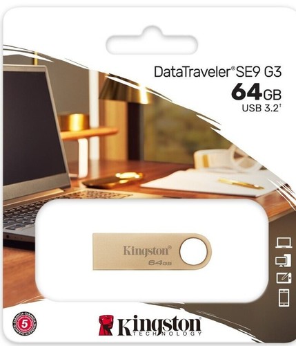 Memoria USB Kingston DataTraveler SE9 64 GB/128 GB/256 GB 3,0 Flash Pen Drive - Imagen 8 de 34
