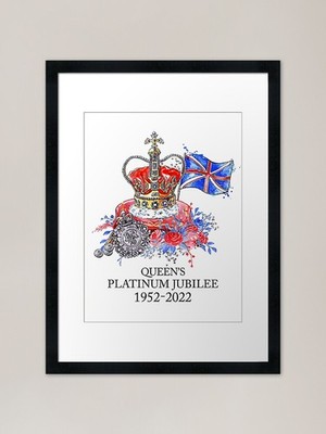 The Queen's Crown Royal Framed Art  Framed Wall Art Poster Canvas Print Picture