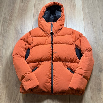 #ad Arksen Labs Kaneq Down Jacket Medium Orange Puffer GBP 500.00