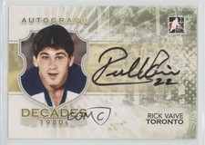 2010-11 ITG Decades 1980s Auto Rick Vaive #A-RV Auto 1pc9