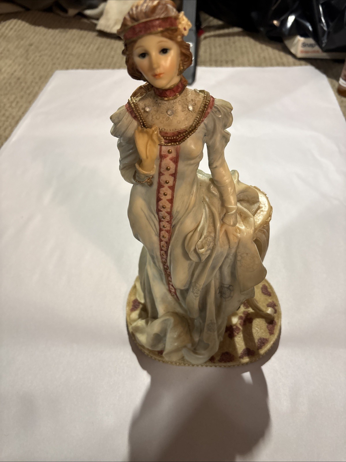 Victorian Lady Statue 12” Tall