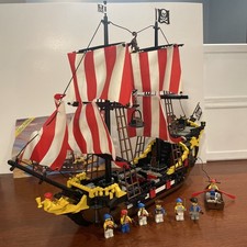 LEGO 6285 Black Seas Barracuda Nave Pirata 100% Completo Con Istruzioni Raro