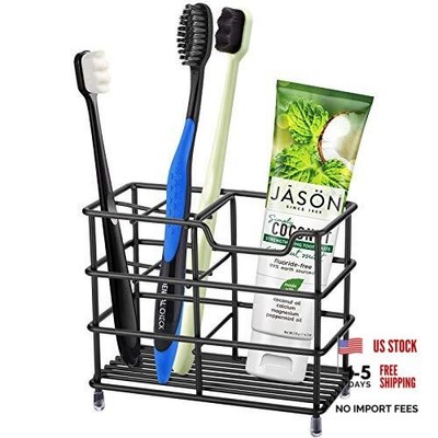 Urbanstrive 304 Stainless Steel Bathroom Toothbrush Holder Small Black