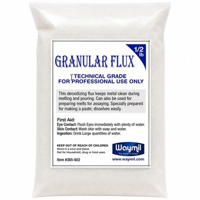 Borax Flux 1/2 Pound Melting Gold Silver Crucible Glaze Jewelry Casting 8oz