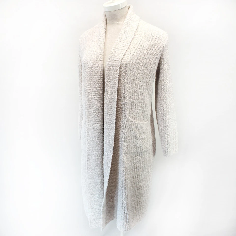 Barefoot Dreams CozyChic Lite Rib-Knit Open Front Chenile Duster Cardigan New M - Image 4 of 4