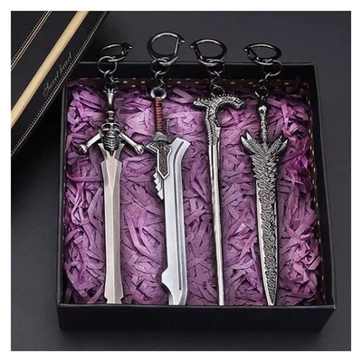 MARKENLOS Devil May Cry Rebellion 4 Pcs Schwert Schlüsselanhänger Copslay Requisiten
