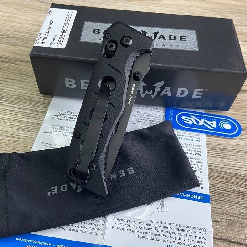 Benchmade Mini Adamas 273GY-1 Black G10 Axis Lock Folding Knife