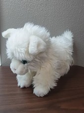2009 Toys R Us Animal Alley White Persian Cat Plush Blue Eyes 10  