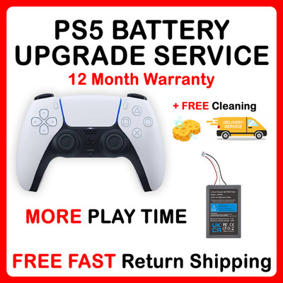 PS5 Controller Akku Upgrade/Austauschservice - PS5 Akku Reparatur Service