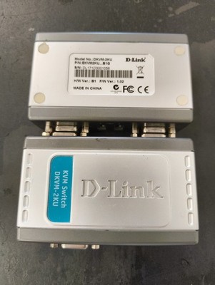 D-Link DKVM-2KU 2-Port USB KVM Switch VGA Umschalter für 2 PCs (2er-Set)