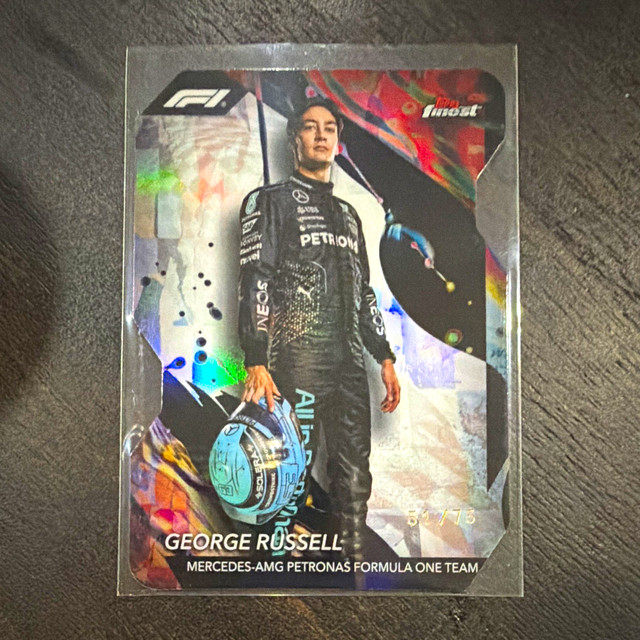 Topps 2024 Finest Formula 1 George Russell Mercedes-AMG Die-Cut /75 #105