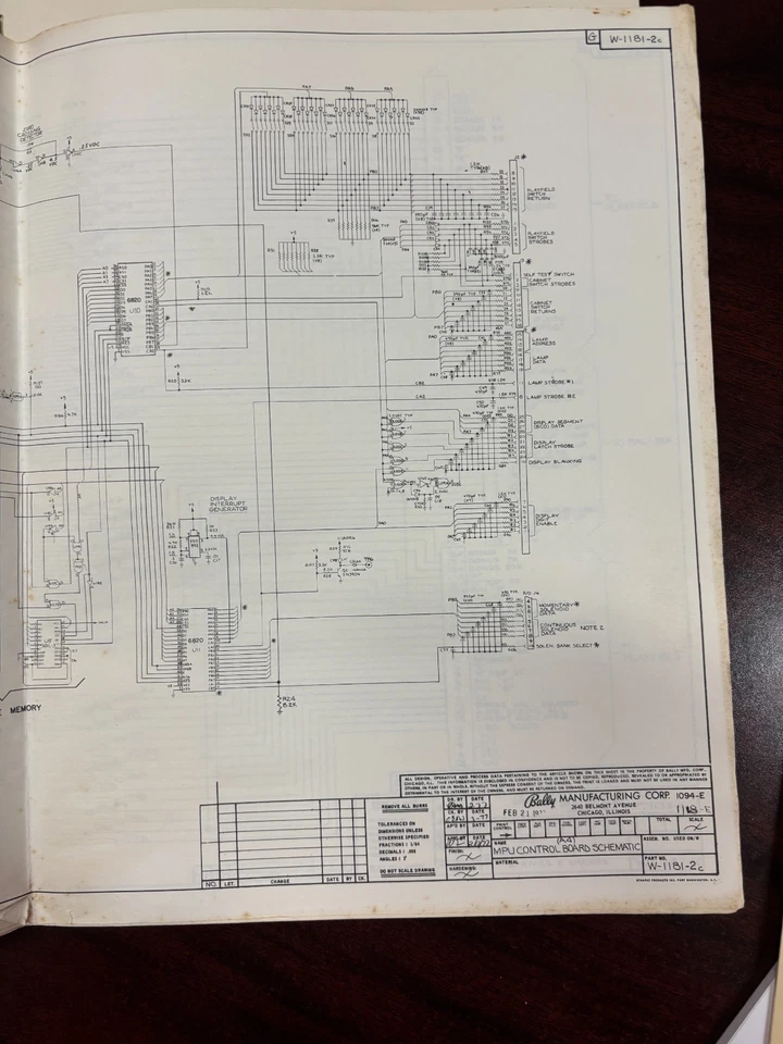 ORIGINAL-BALLY-STRIKES AND SPARES-INSTALL & OPERATIONS INSTRUCTIONS-SCHEMATICS - Image 4 of 4