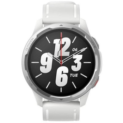 XIAOMI Watch S1 Active Smartwatch - Weiß, Stahl, Silikon, 49 mm