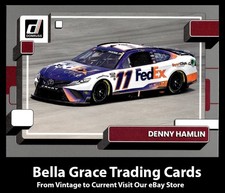 2023 Panini Donruss Racing Denny Hamlin #124 Joe Gibbs Racing Silver