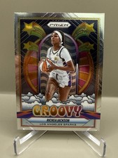 2025 Panini Prizm WNBA Rickea Jackson Groovy SP #6 Los Angeles Sparks