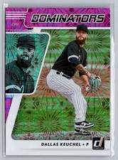 2021 Donruss #DOM10 Dallas Keuchel Dominators Pink Fireworks