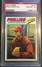 1977 Topps Steve Carlton #110 PSA 10 Gem Mint Phillies HOF