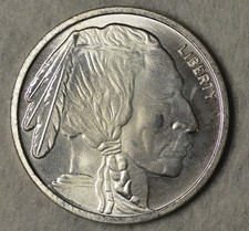 INDIAN/BUFFALO 1 OZ. .9999 PURE SILVER ROUND 94.95 per troy oz