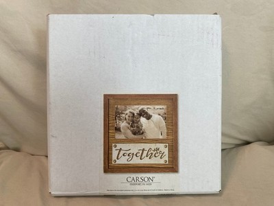 Carson ''Together'' Picture Photo Frame 4x6 Wood & Metal 11507