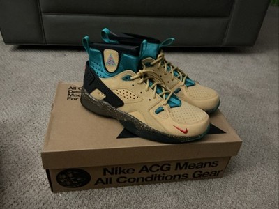 Nike ACG Air Mowabb Shoes Mens Size 9.5 Tan Blue Teal Trail DC9554-700 New