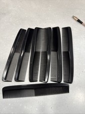 Lot Of 7 Plastic Black Combs