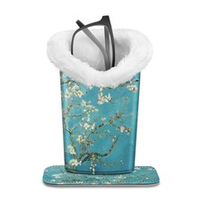 FINTIE Plush Lined Eyeglasses Holder, Glasses Stand 5.51 3.94 3.54, Blossom