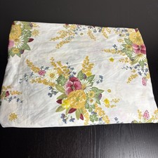 Vintage 80s Springmaid Grace Kelly Twin Size Fitted Sheet Floral Print Percale