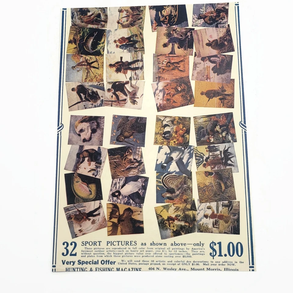 Anuncio de anuncio de caza Remington 1928 vintage • Rifle modelo 11 • Carga de pato Foto 2 de 4