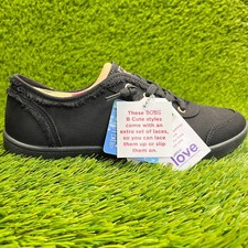 Skechers BOBS B Cute Womens Size 8 Black Casual Walking Slip On Shoes Sneakers