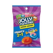 Jolly Rancher 2-in-1 Blue Raspberry & Watermelon Hard Candy Bag Sweets