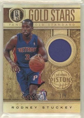 2011-12 Panini Gold Standard Gold Stars Memorabilia 1/9 Rodney Stuckey #39 7n6