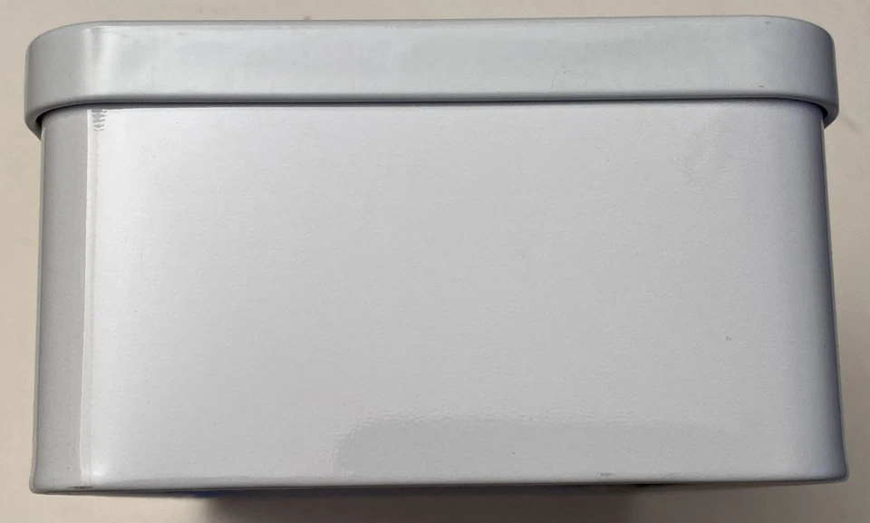 Boîte à sucre ou biscuit rectangulaire en métal "Dieppe" Normandie - Photo 3/4