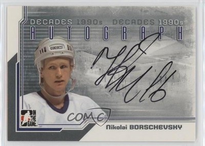 2013-14 ITG Decades 1990s Silver Nikolai Borschevsky #A-NB Auto k4s