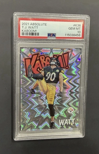 2021 Panini Absolute - Kaboom! T.J. Watt #K36 PSA 10 pop 3!!!