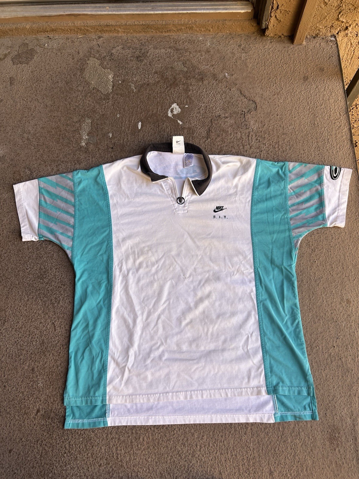 Nike FIT Vintage Tennis Polo Challenge Court Size Large