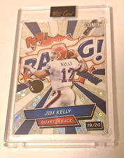 2025 Wild Card Comix BAANG! Ble/Wht #ACBRB-JK Jim Kelly #19/20 Buffalo Bills HOF