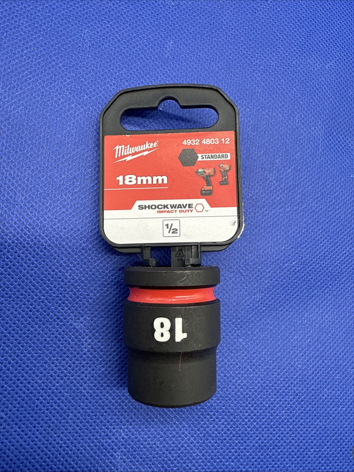 18mm 1/2 Impact Socket Std-1pc New  Milwaukee Genuine Quality