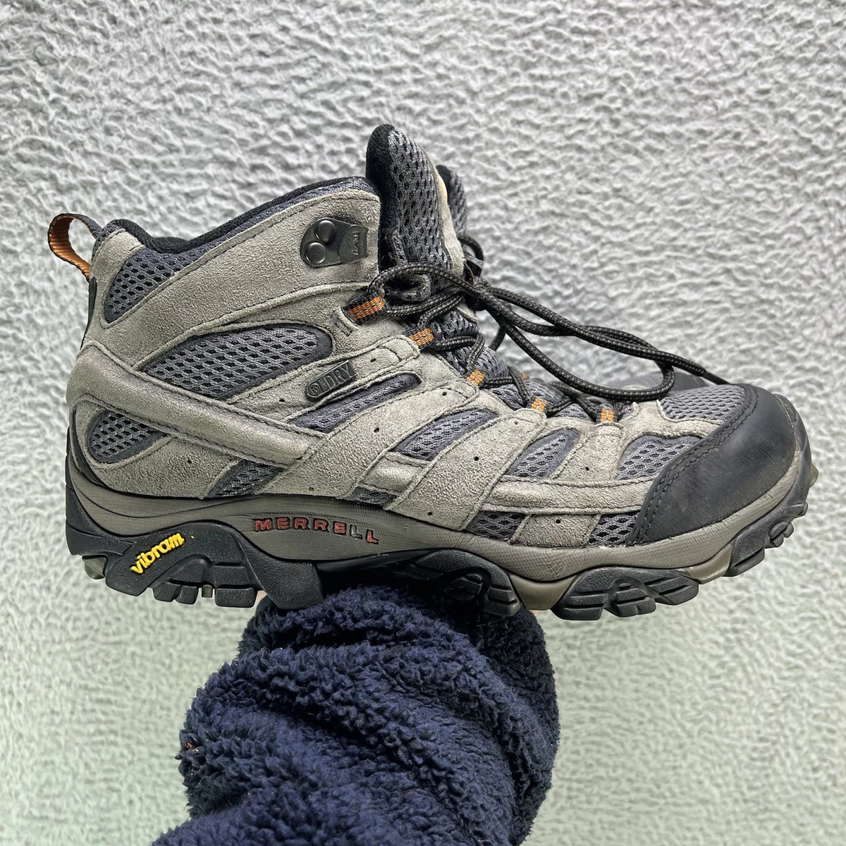 Merrell Hiking Boots Mens Size 8.5 W Gray Moab 2 Mid Vent Vibram Lace Up J06053W Amazon.com | Merrell Men main image 2