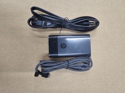 HP Open Box 65W USB-C (671R2AA#ABA) Travel Size Laptop Fast Charger