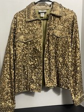 Vintage Sandy Starkman Boston Proper Sequin Jacket Size Small