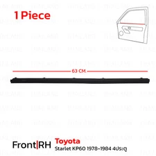 Rh Front Door Glass Weatherstrip Inner Belt Fits Toyota Starlet 4,5Dr '78 - '84