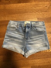 Re Generation by Celebrity Pink Light Blue Denim Cuffed Shorts 5/27