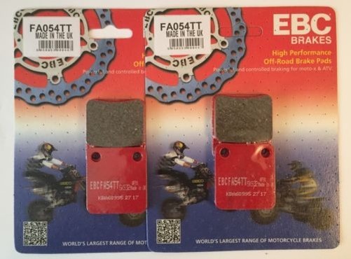 EBC Carbon TT Front BremsbeläGe Satz FüR Yamaha YFM400 2000-2008 (FA54TT)-image