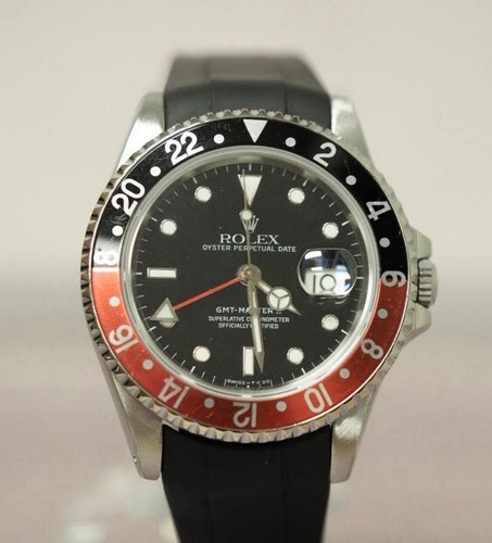 Rolex GMT-Master II 16710 Coke  Fat Font Bezel w/ Oyster Bracelet & Strap