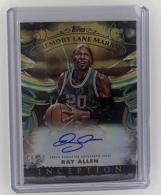 Ray Allen Memory Lane Marks Auto 06/50