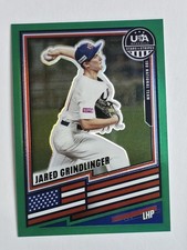 2026 Panini Stars & Stripes Prizm - Jared Grindlinger #91 Green Prizm (RC)