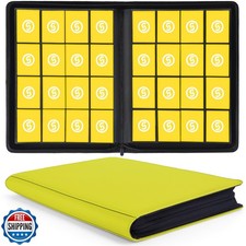 1000 Pockets Trading Card Binder, Premium 16 Pocket Card Binder, Ringless Si