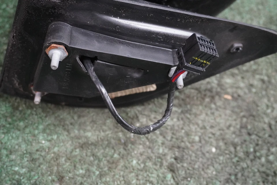 Espejo de puerta Jeep Compass 2013 2014 2015 lado del conductor izquierdo negro OEM E13011074 Foto 4 de 4